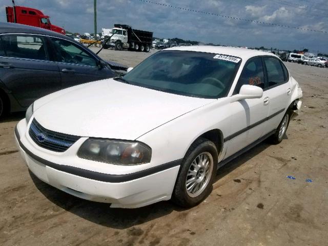 2G1WF52E439182206 - 2003 CHEVROLET IMPALA WHITE photo 2