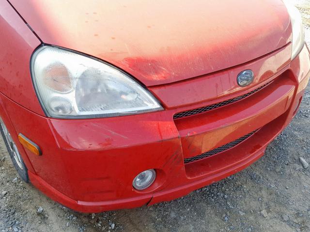 JS2RA41S425109133 - 2002 SUZUKI AERIO S RED photo 9