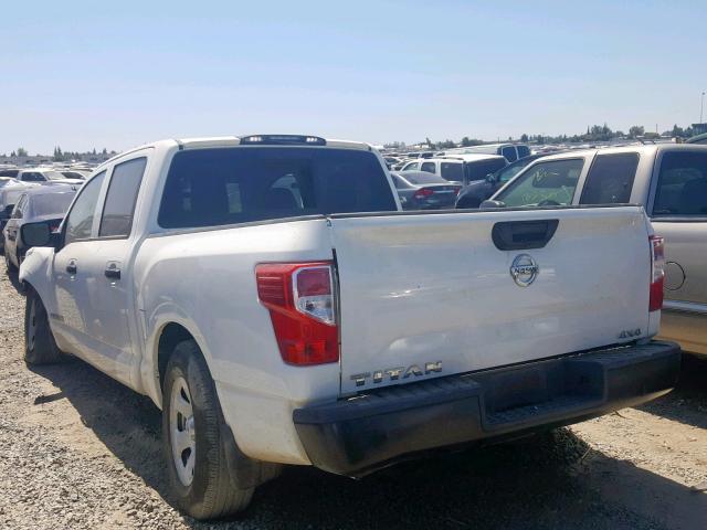 1N6AA1EJ2JN502647 - 2018 NISSAN TITAN S WHITE photo 3