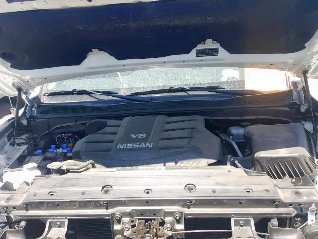 1N6AA1EJ2JN502647 - 2018 NISSAN TITAN S WHITE photo 7