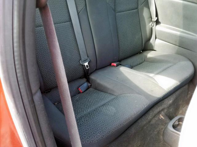 1G2AL15F077225846 - 2007 PONTIAC G5 Orange photo 6