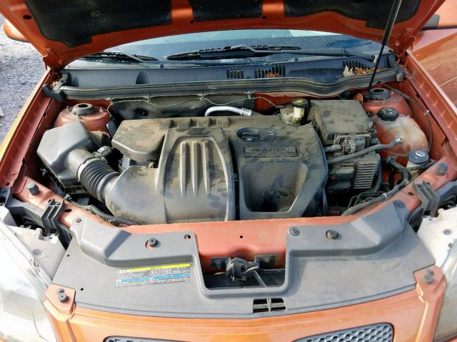 1G2AL15F077225846 - 2007 PONTIAC G5 Orange photo 7