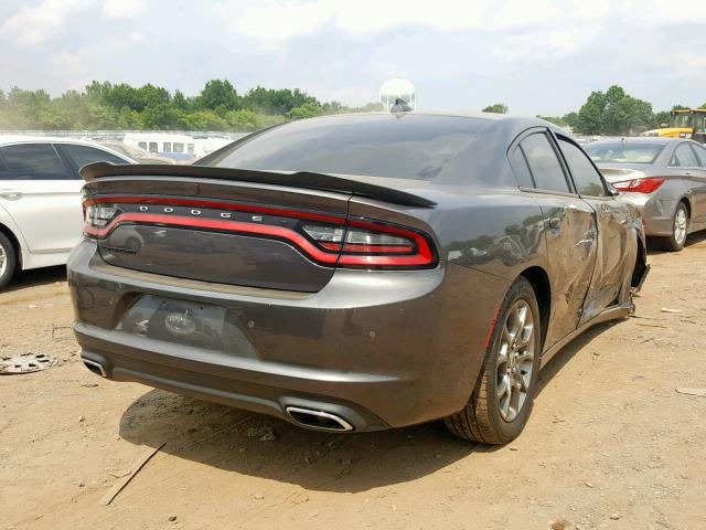 2C3CDXJG0HH557637 - 2017 DODGE CHARGER SX CHARCOAL photo 4