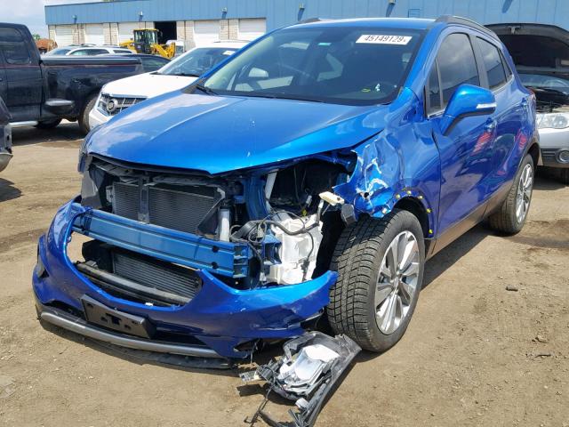 KL4CJASB3HB251118 - 2017 BUICK ENCORE PRE BLUE photo 2