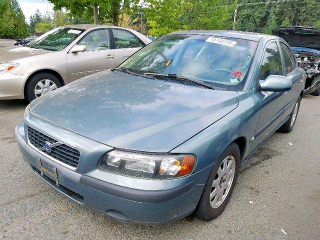 YV1RS61R922126912 - 2002 VOLVO S60 BLUE photo 2