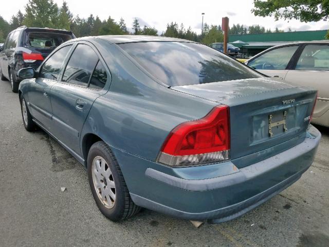 YV1RS61R922126912 - 2002 VOLVO S60 BLUE photo 3