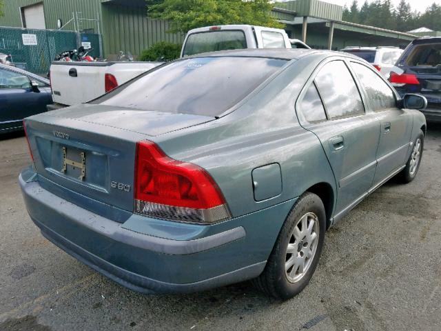 YV1RS61R922126912 - 2002 VOLVO S60 BLUE photo 4