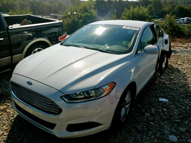 3FA6P0H78DR350222 - 2013 FORD FUSION SE WHITE photo 2