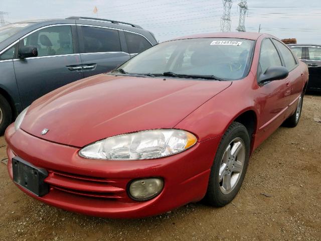 2B3HD56M42H174670 - 2002 DODGE INTREPID E RED photo 2