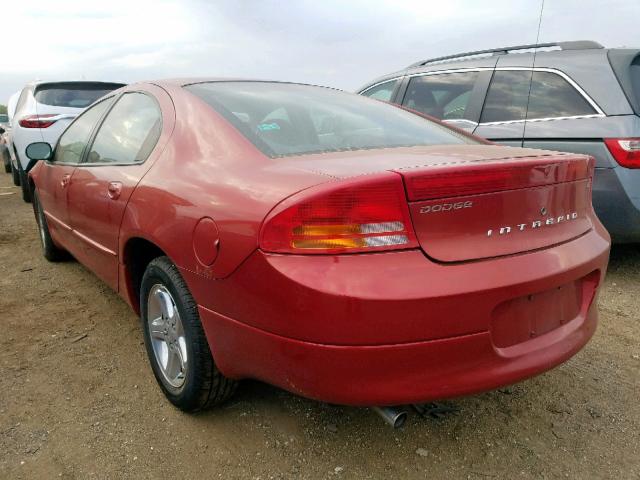 2B3HD56M42H174670 - 2002 DODGE INTREPID E RED photo 3