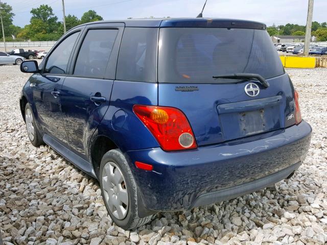 JTKKT624350088724 - 2005 TOYOTA SCION XA BLUE photo 3