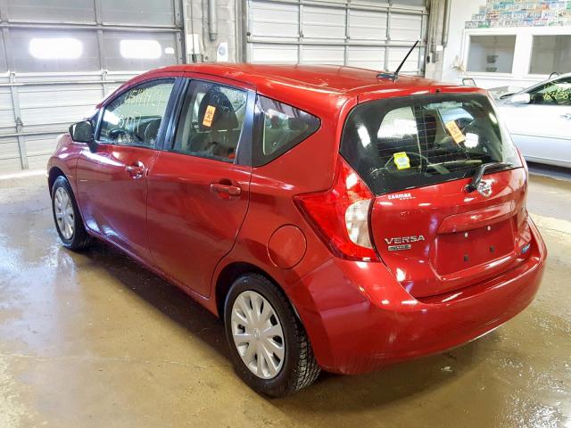 3N1CE2CP7GL401483 - 2016 NISSAN VERSA NOTE RED photo 3