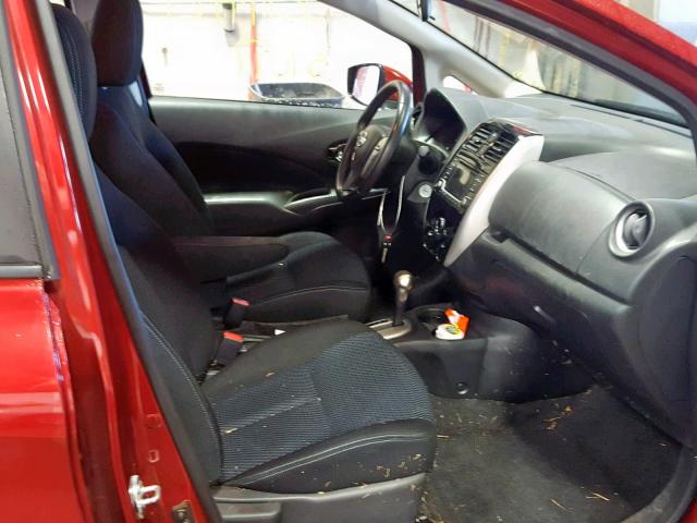 3N1CE2CP7GL401483 - 2016 NISSAN VERSA NOTE RED photo 5