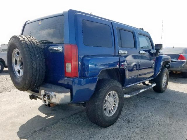 5GTDN136368184944 - 2006 HUMMER H3 BLUE photo 4