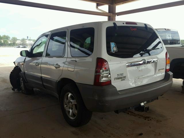 4F2YU07B81KM33439 - 2001 MAZDA TRIBUTE DX WHITE photo 3