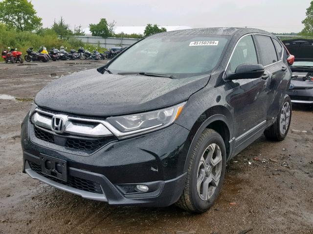 2HKRW2H86JH699151 - 2018 HONDA CR-V EXL BLACK photo 2