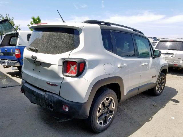 ZACCJBCT3GPC88502 - 2016 JEEP RENEGADE T WHITE photo 4