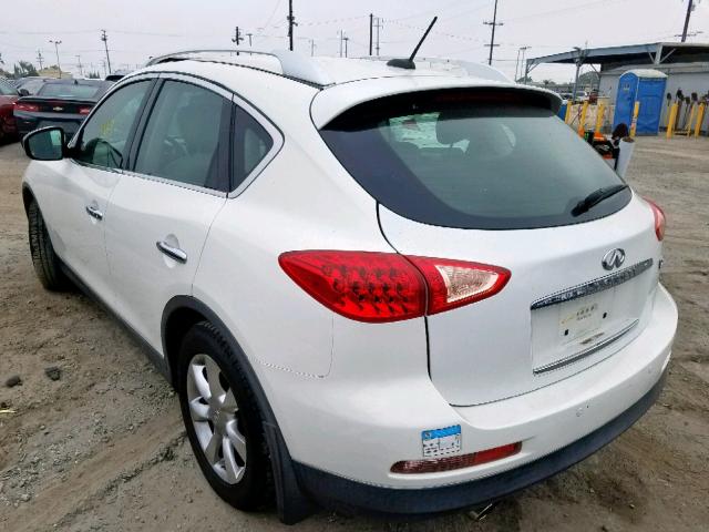 JNKAJ09E48M305990 - 2008 INFINITI EX35 BASE WHITE photo 3