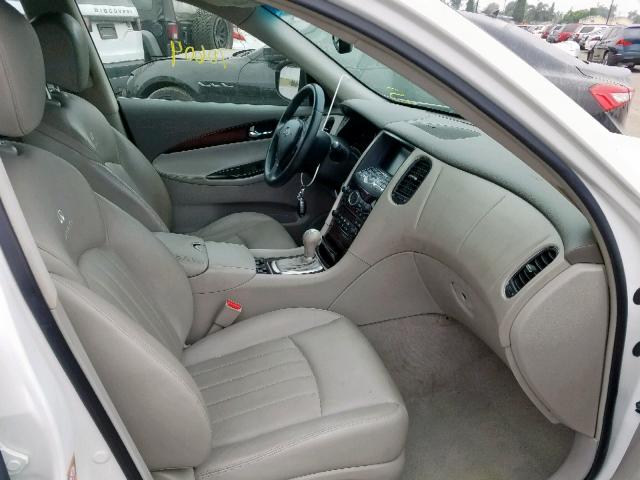 JNKAJ09E48M305990 - 2008 INFINITI EX35 BASE WHITE photo 5