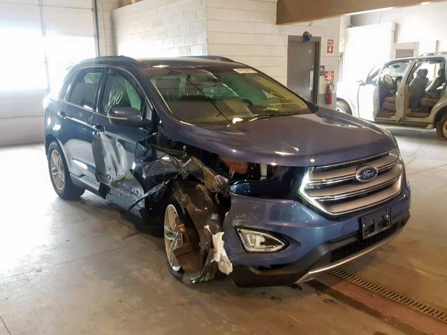 2FMPK3J9XJBC42927 - 2018 FORD EDGE SEL BLUE photo 1