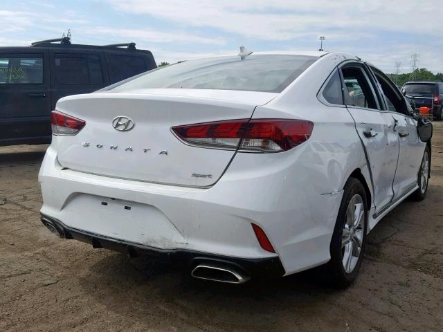 5NPE34AFXJH632208 - 2018 HYUNDAI SONATA SPO WHITE photo 4