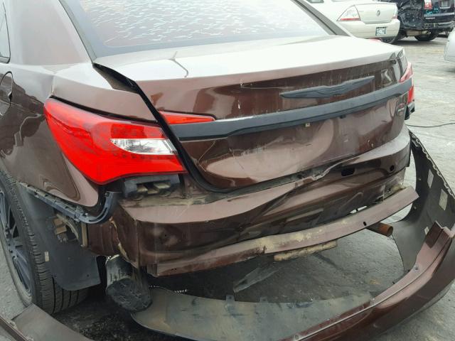 1C3CCBBB1CN331096 - 2012 CHRYSLER 200 TOURIN BROWN photo 9