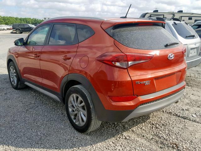 KM8J33A20HU576815 - 2017 HYUNDAI TUCSON LIM ORANGE photo 3