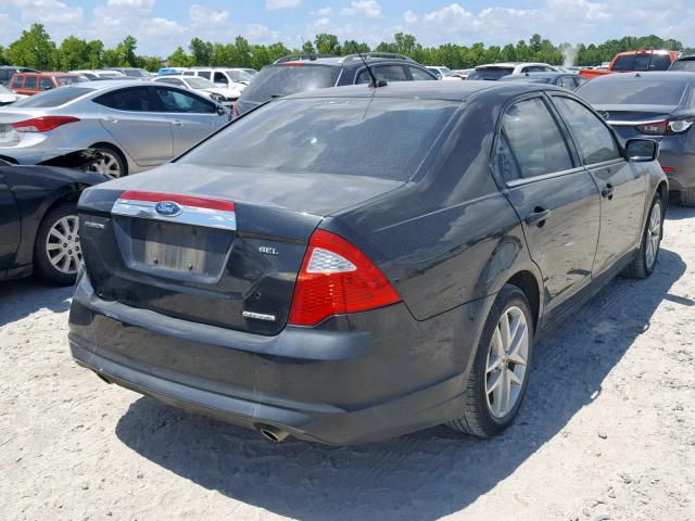 3FAHP0JG5CR205124 - 2012 FORD FUSION SEL BLACK photo 4