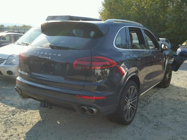 WP1AB2A26GLA96900 - 2016 PORSCHE CAYENNE S BLUE photo 4