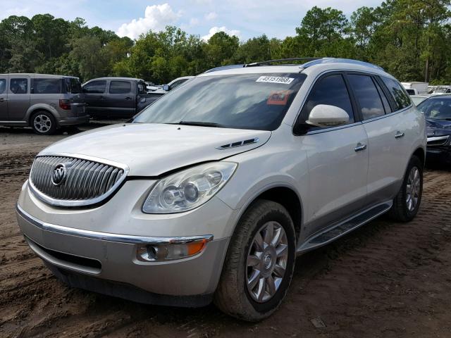 5GAKRBED1BJ104503 - 2011 BUICK ENCLAVE CX WHITE photo 2