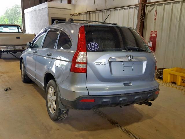 5J6RE487X9L043607 - 2009 HONDA CR-V EXL BLUE photo 3