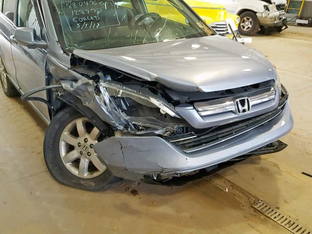 5J6RE487X9L043607 - 2009 HONDA CR-V EXL BLUE photo 9