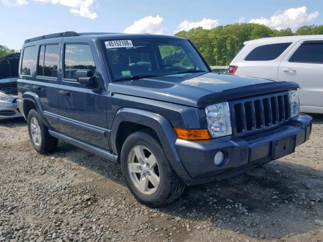 1J8HG48K06C327204 - 2006 JEEP COMMANDER BLUE photo 1