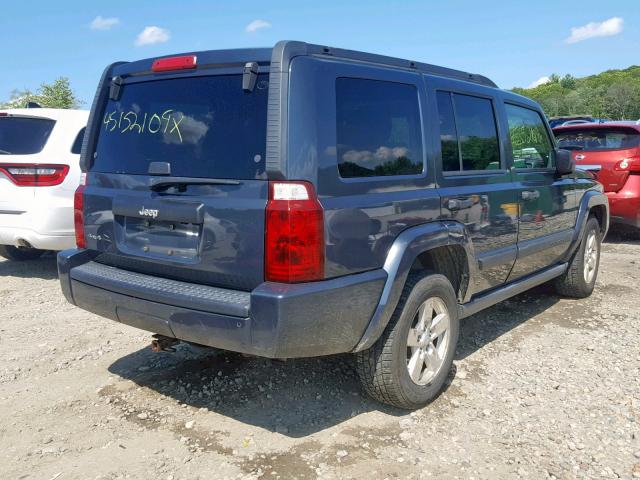 1J8HG48K06C327204 - 2006 JEEP COMMANDER BLUE photo 4