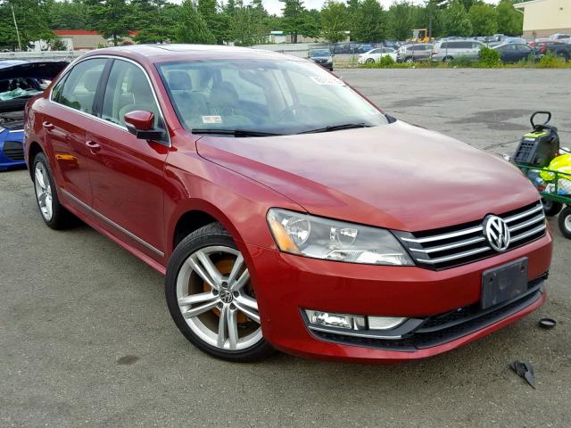 1VWBT7A30FC024479 - 2015 VOLKSWAGEN PASSAT SE RED photo 1