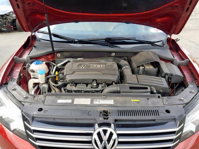 1VWBT7A30FC024479 - 2015 VOLKSWAGEN PASSAT SE RED photo 7