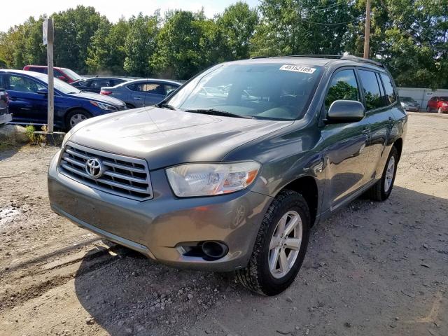 JTEES41A282036671 - 2008 TOYOTA HIGHLANDER GRAY photo 2