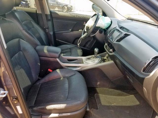 KNDPCCAC1F7766268 - 2015 KIA SPORTAGE E BLUE photo 5