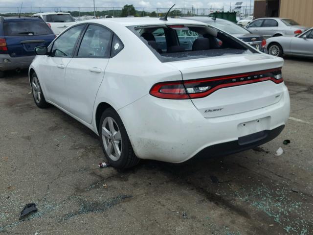 1C3CDFBB4FD180415 - 2015 DODGE DART SXT WHITE photo 3