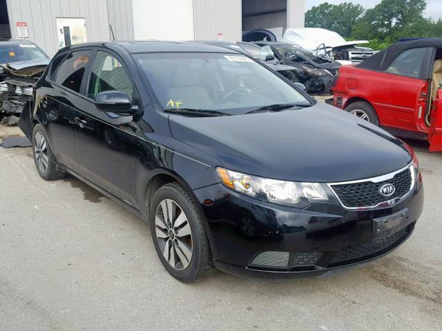 KNAFU5A24D5673701 - 2013 KIA FORTE EX BLACK photo 1