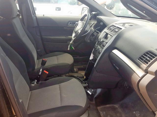 1FM5K8AT3FGA56971 - 2015 FORD EXPLORER P BLACK photo 5