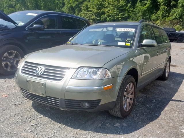 WVWVD63B93E177583 - 2003 VOLKSWAGEN PASSAT GLS GREEN photo 2