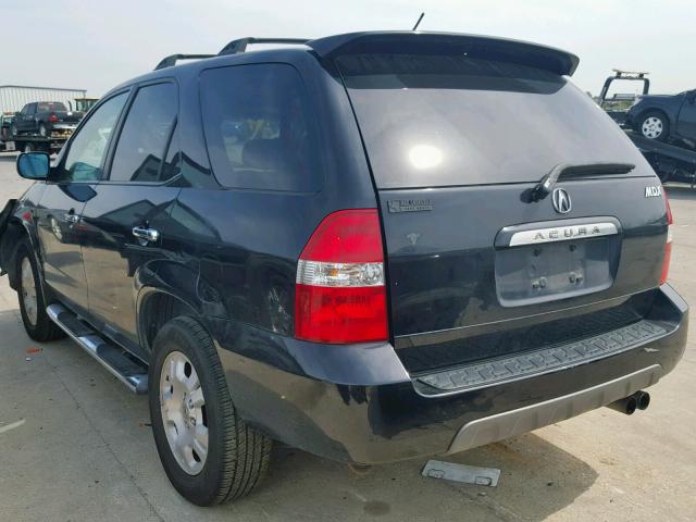 2HNYD18252H537488 - 2002 ACURA MDX BLACK photo 3