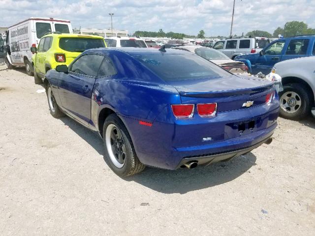 2G1FA1EV8A9185156 - 2010 CHEVROLET CAMARO LS BLUE photo 3