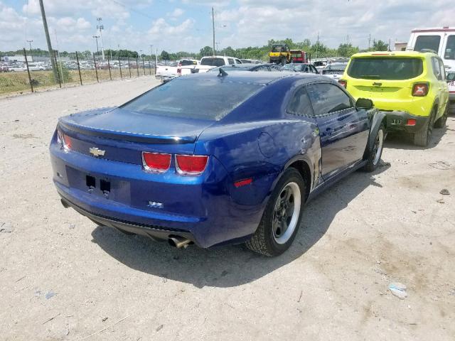 2G1FA1EV8A9185156 - 2010 CHEVROLET CAMARO LS BLUE photo 4