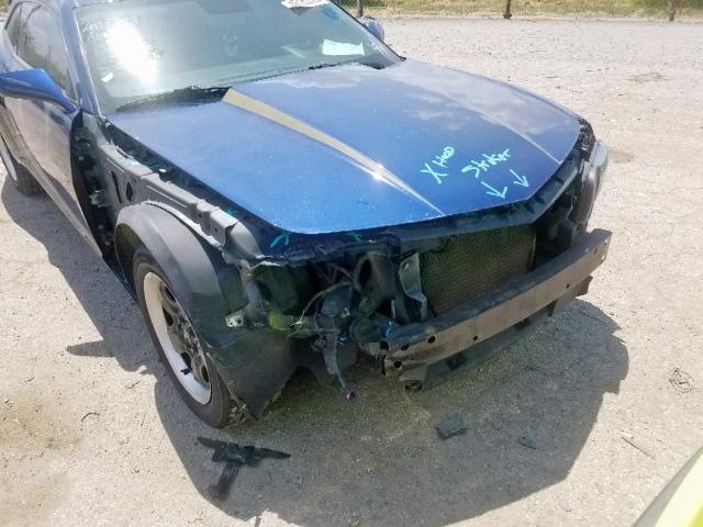 2G1FA1EV8A9185156 - 2010 CHEVROLET CAMARO LS BLUE photo 9