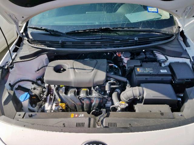 3KPA24AB6KE213843 - 2019 KIA RIO S WHITE photo 7