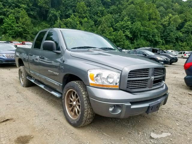 1D7HU182X6S618755 - 2006 DODGE RAM 1500 S GRAY photo 1