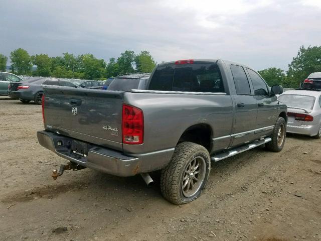 1D7HU182X6S618755 - 2006 DODGE RAM 1500 S GRAY photo 4