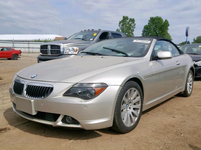 WBAEK73405B325621 - 2005 BMW 645 CI AUT BEIGE photo 2